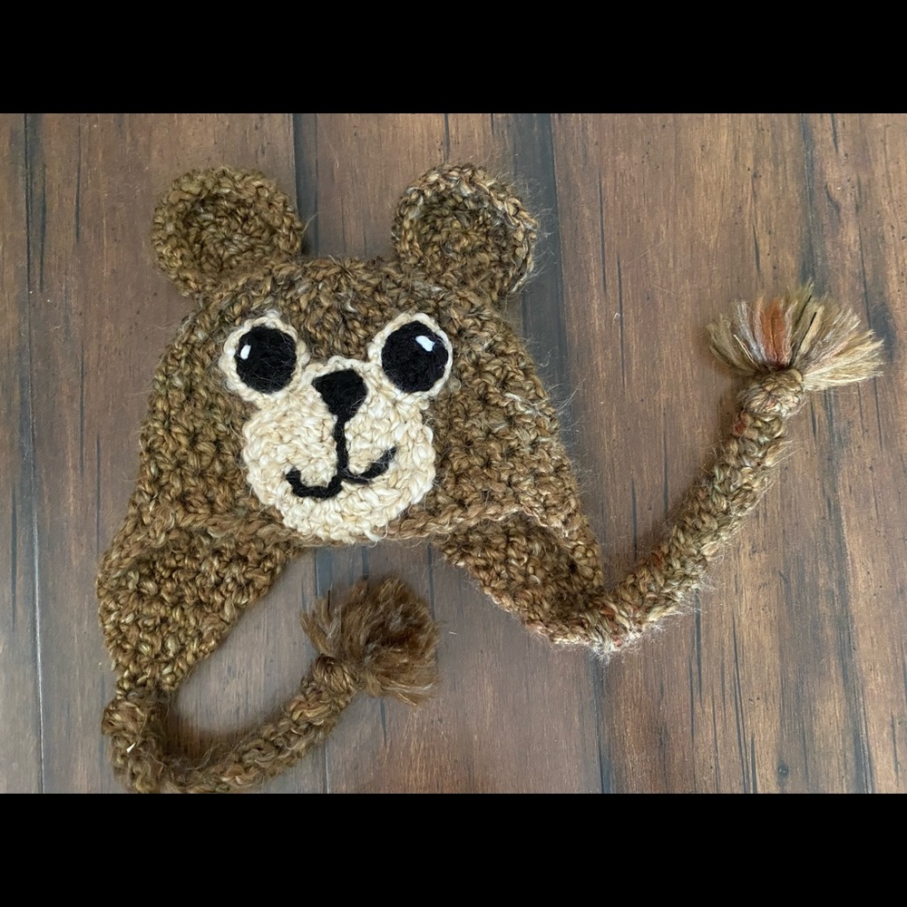 Infants Hand knitted beat beanie